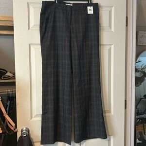 NWT Calvin Klein Work Plaid Trousers